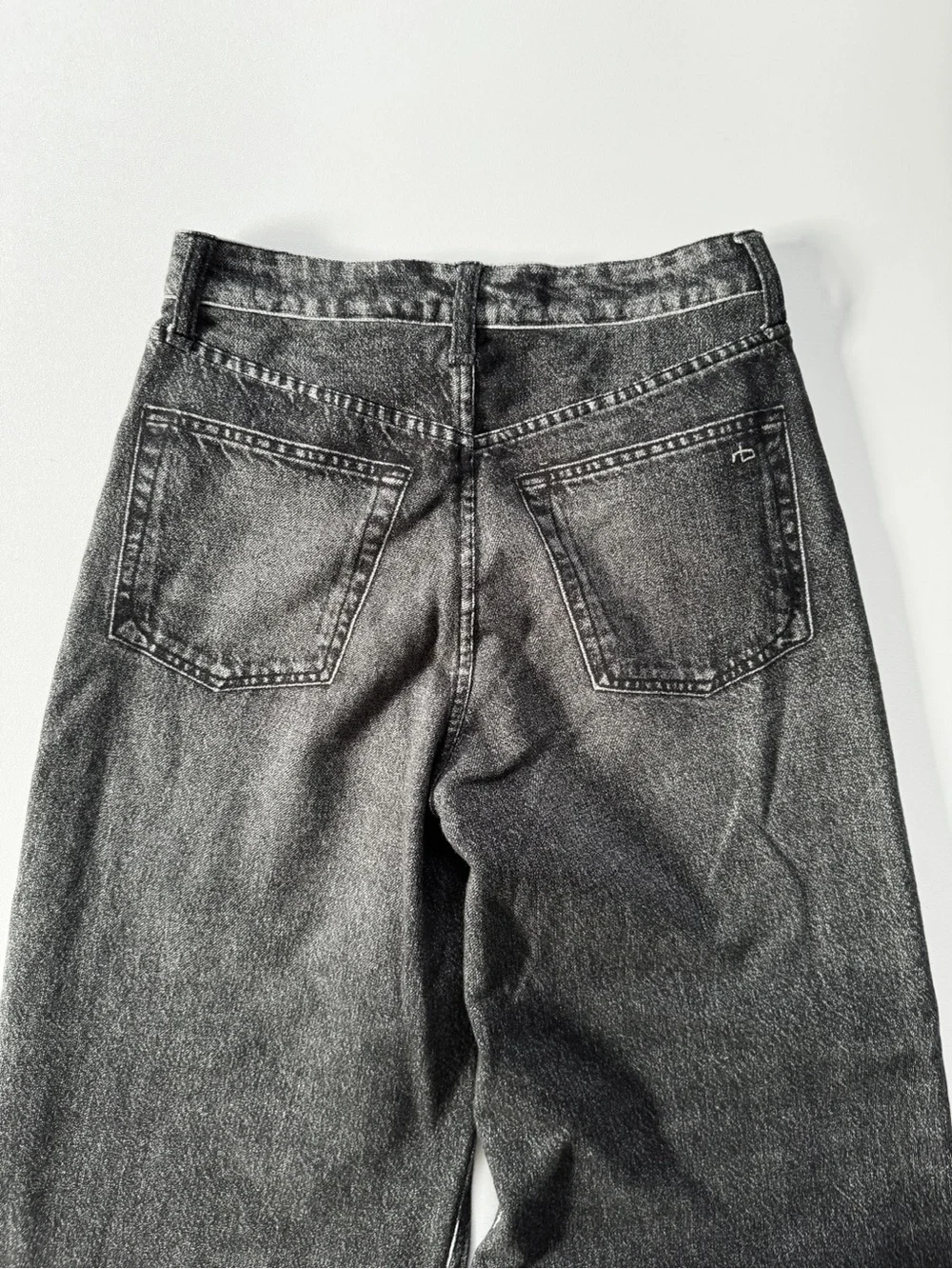 Rag And Bone Miramar Sofie Wide-Leg Faux Jean in Cotton Terry | 25 - Picture 8 of 12